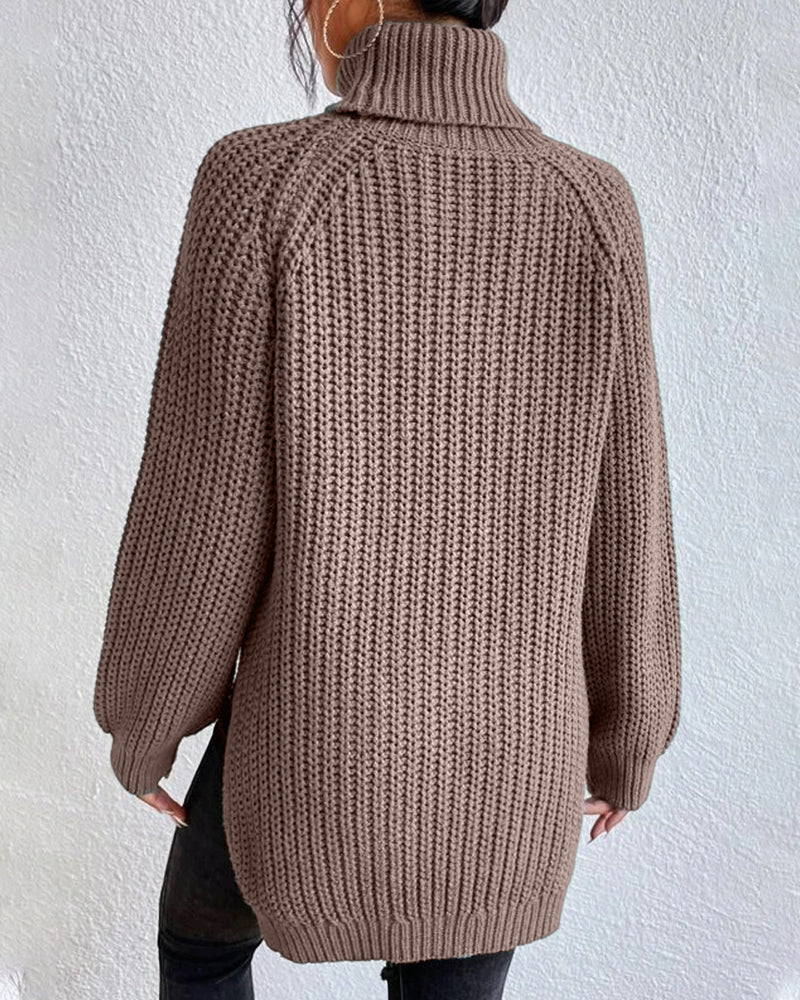 Women’s Chunky Knit Turtleneck Sweater
