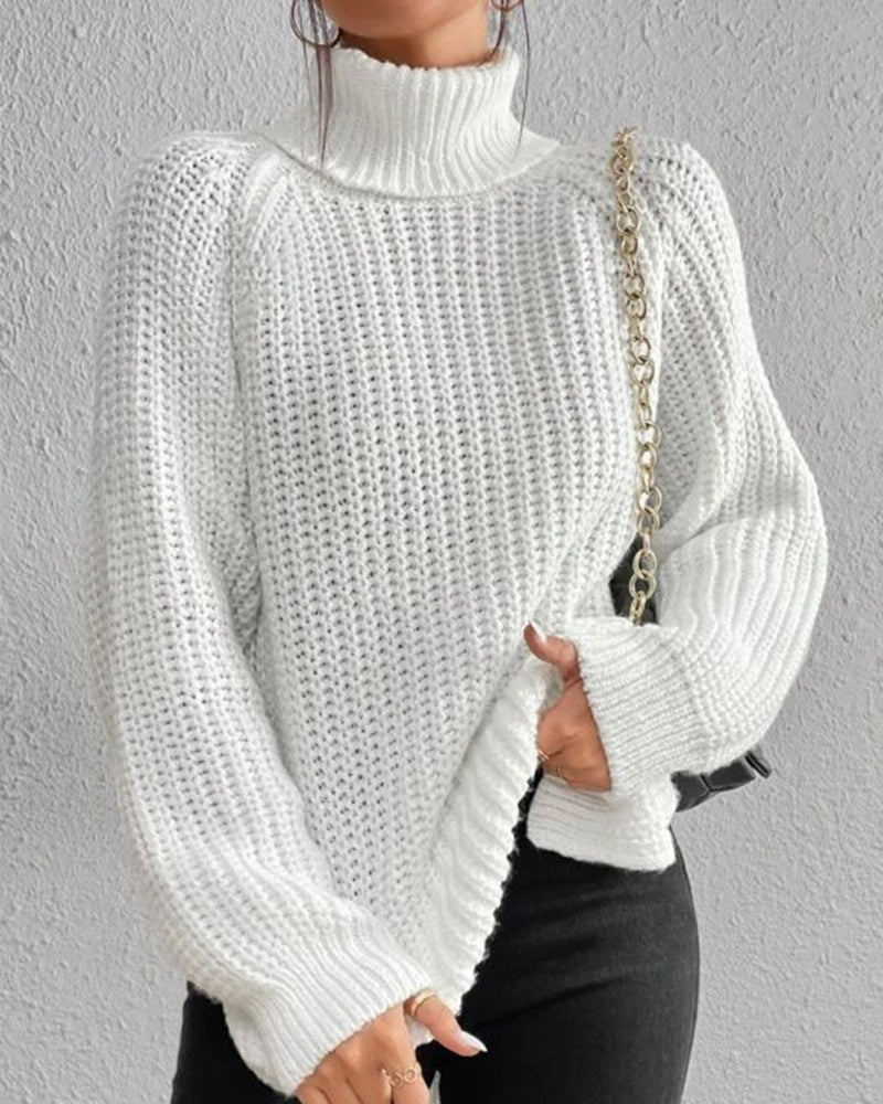 Women’s Chunky Knit Turtleneck Sweater