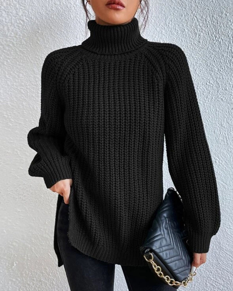 Women’s Chunky Knit Turtleneck Sweater