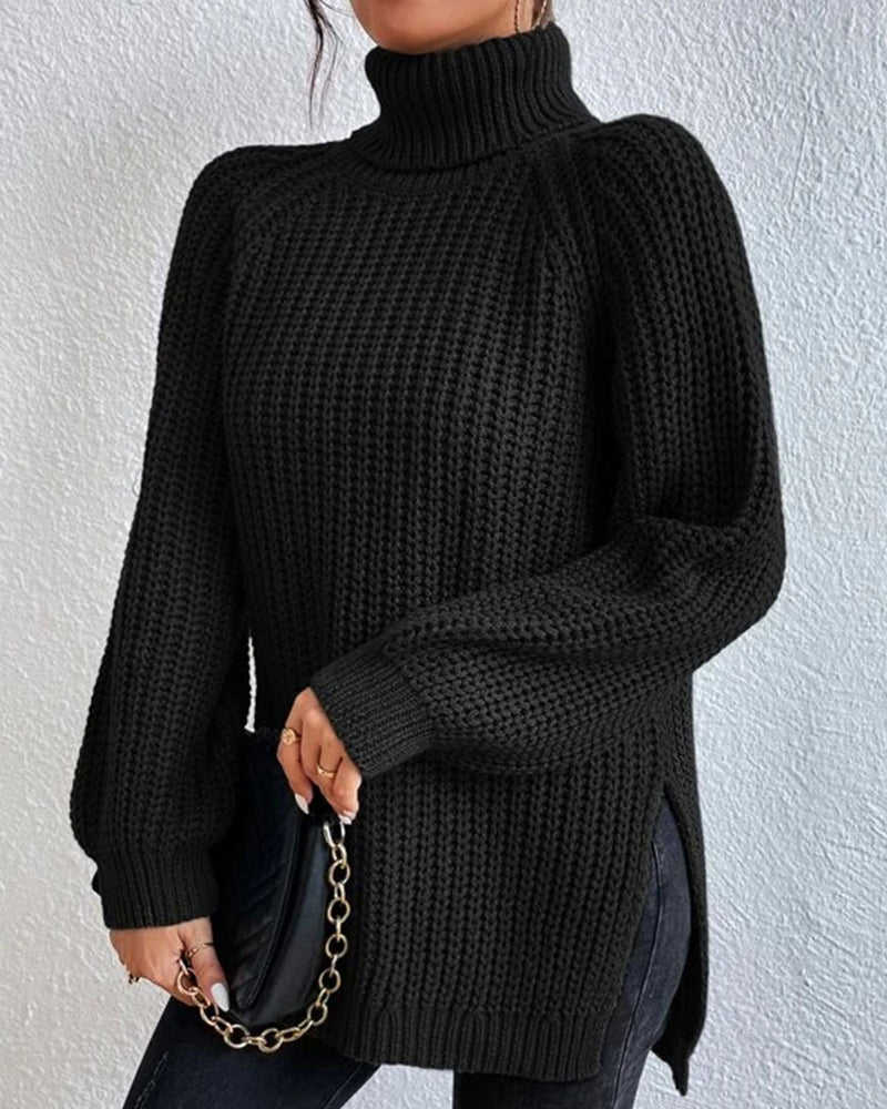 Women’s Chunky Knit Turtleneck Sweater