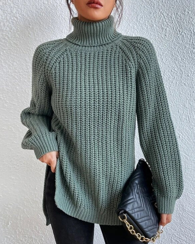 Women’s Chunky Knit Turtleneck Sweater