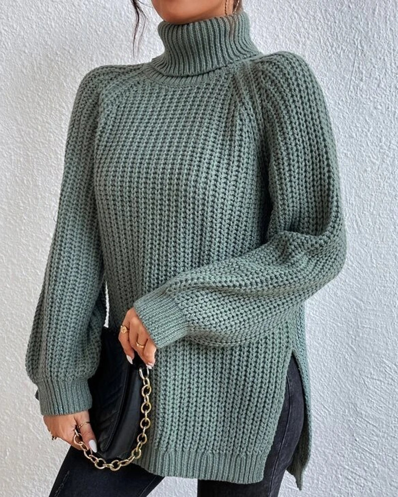 Women’s Chunky Knit Turtleneck Sweater