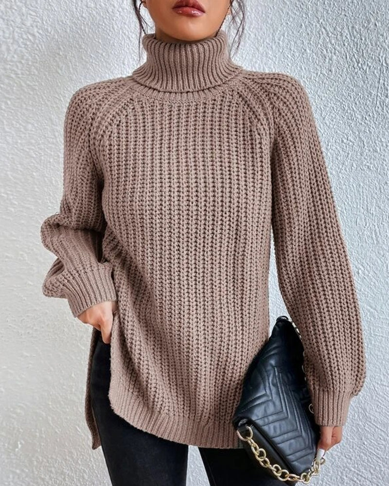 Women’s Chunky Knit Turtleneck Sweater
