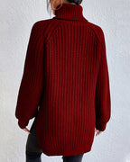 Women’s Chunky Knit Turtleneck Sweater