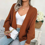 Women’s Relaxed Open-Front Knit Cardigan
