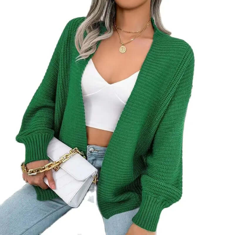 Women’s Relaxed Open-Front Knit Cardigan
