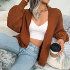 Women’s Relaxed Open-Front Knit Cardigan