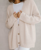 Women’s Cozy Ribbed Oversized Cardigan