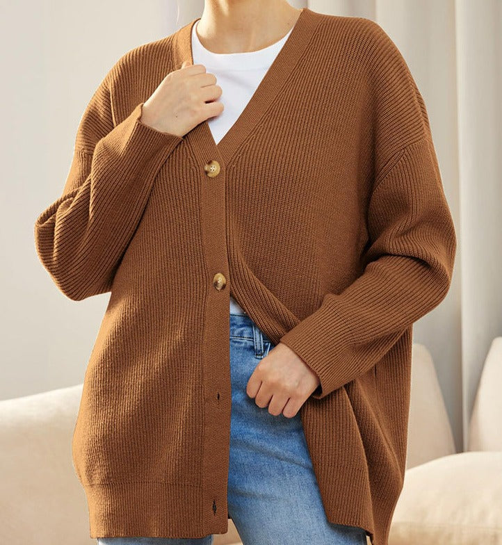 Women’s Cozy Ribbed Oversized Cardigan